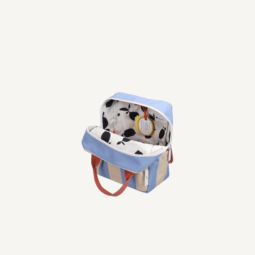 Cloud Blue Stripe Small Backpack