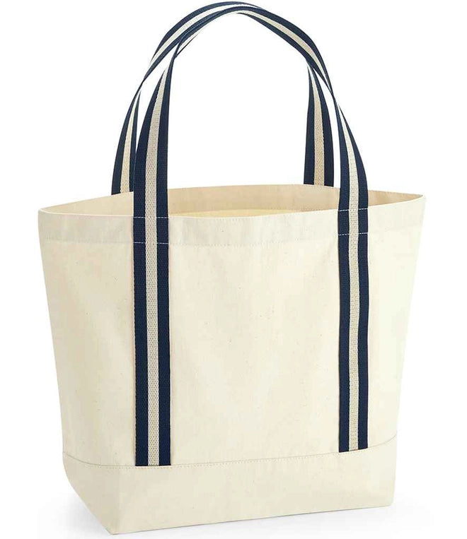 Navy Stripe Medium Canvas Tote