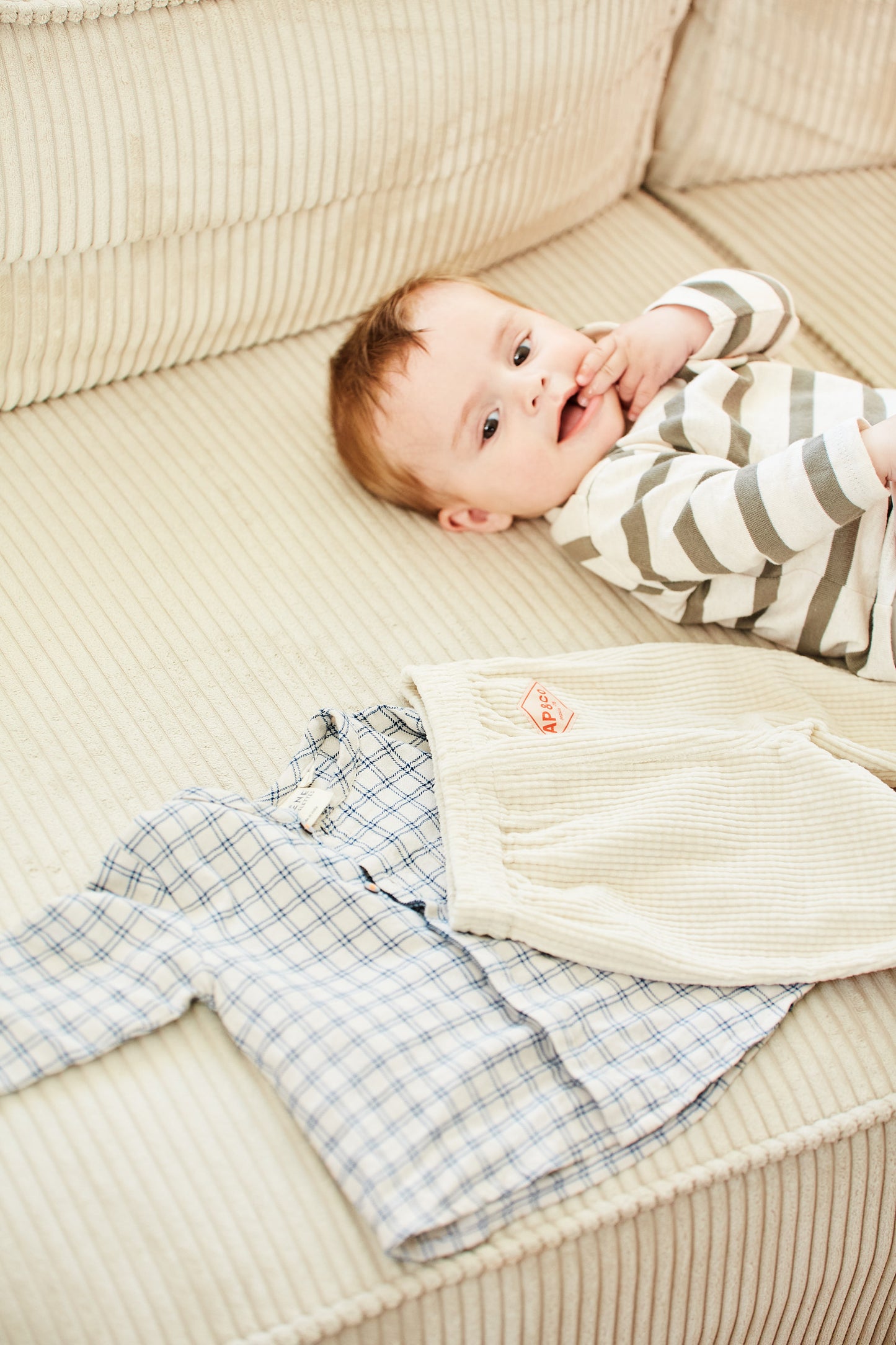 Cream Corduroy Pants - Baby