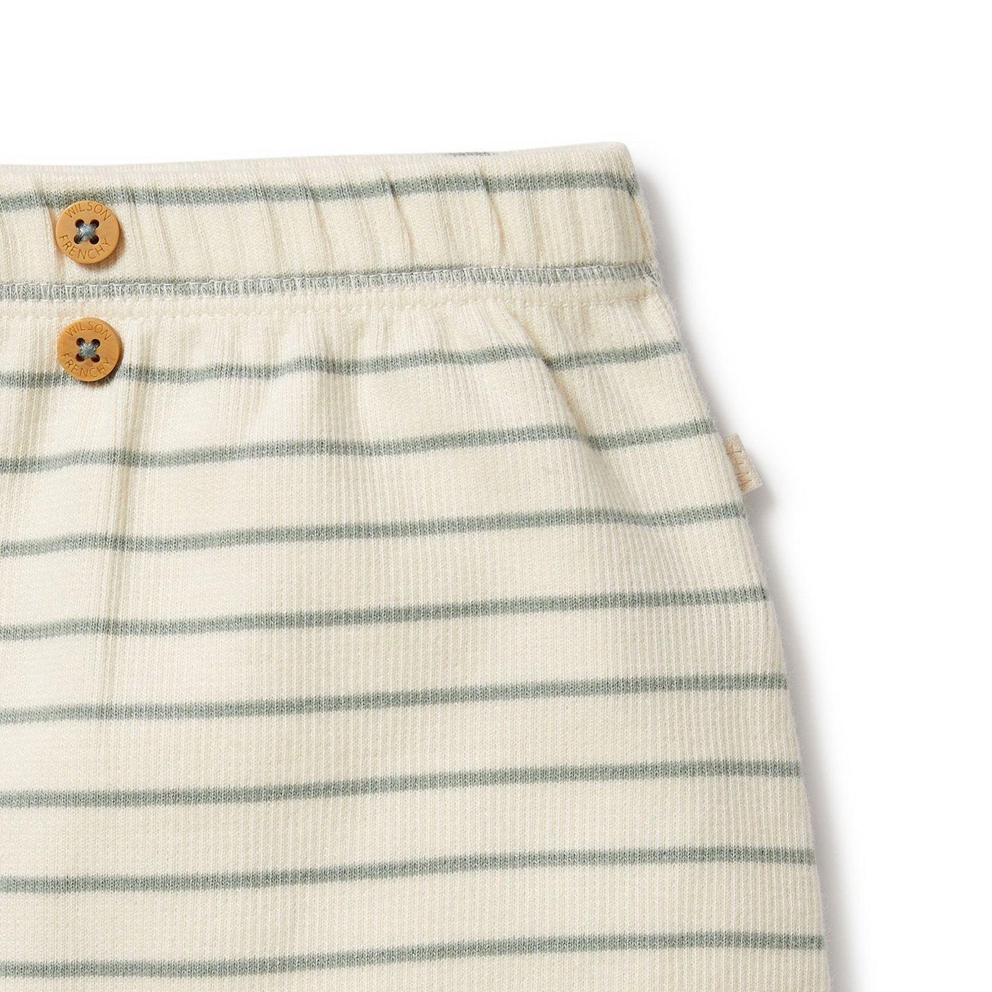 Petit Striped Shorts in Sage