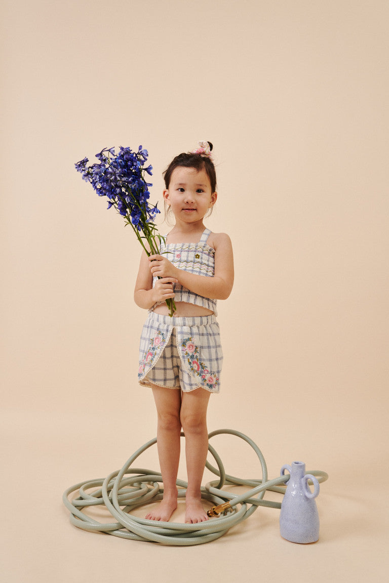 Asya Shorts in Blue River Checks
