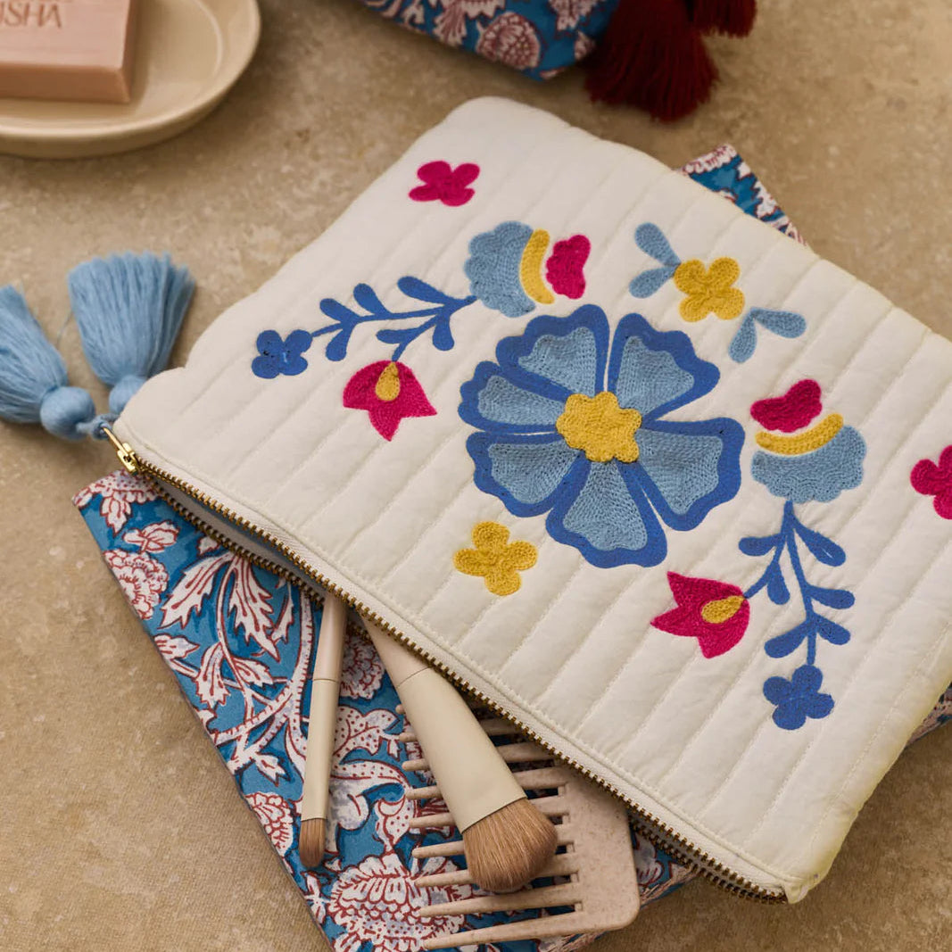 Domina Embroidered Pouch