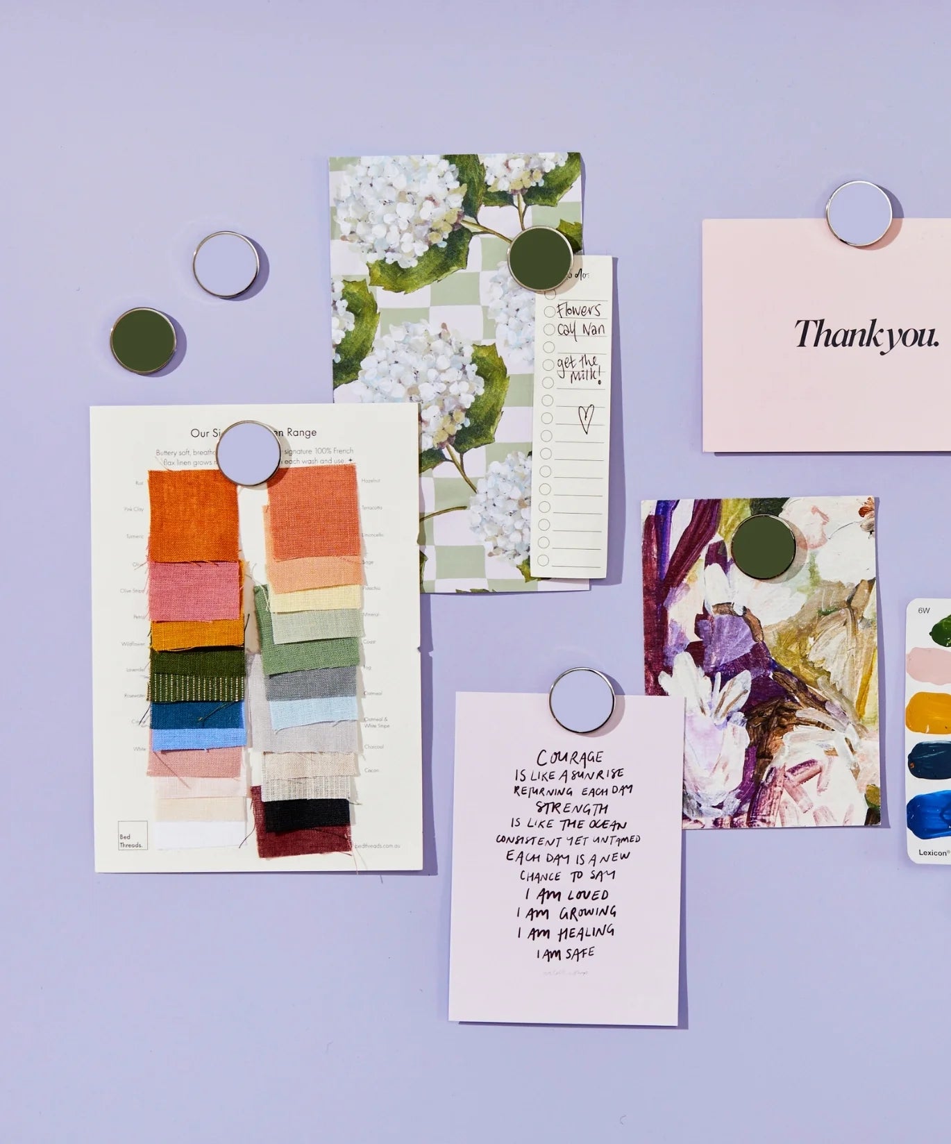 The Buttons in Lilac