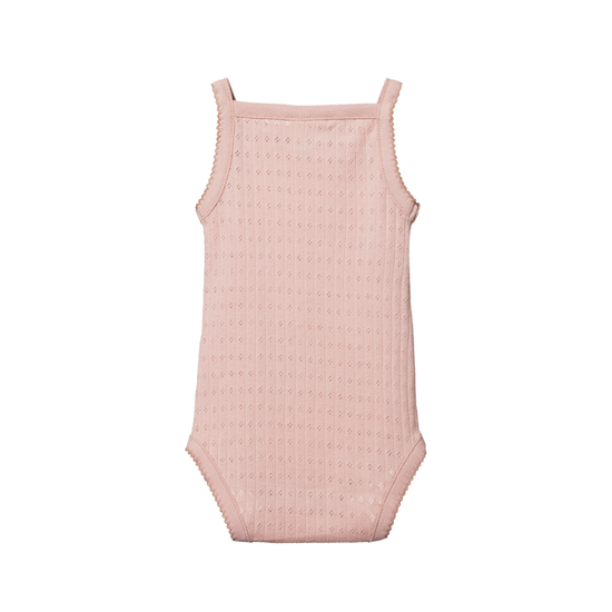 Load image into Gallery viewer, Pointelle Camisole Bodysuit in Rose Bud
