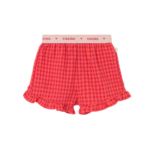 Tomato Gingham Shorts - Toddler