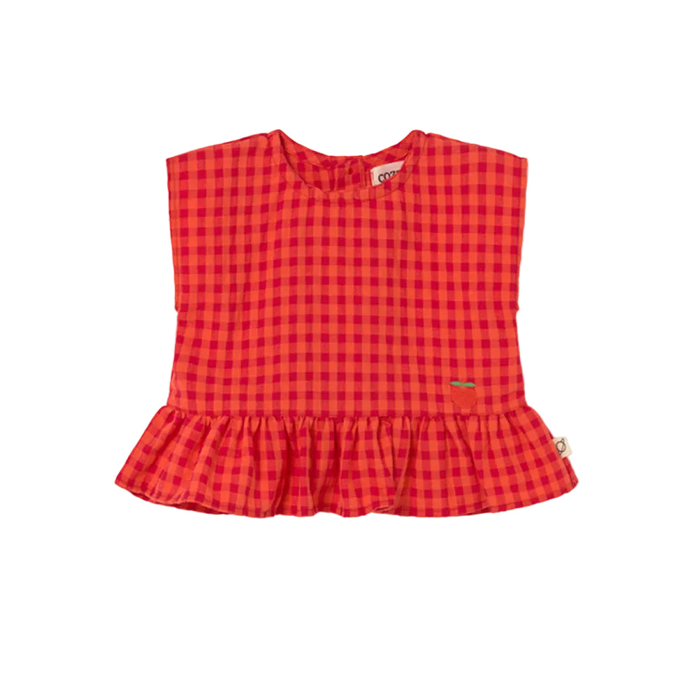 Tomato Gingham Blouse - Baby