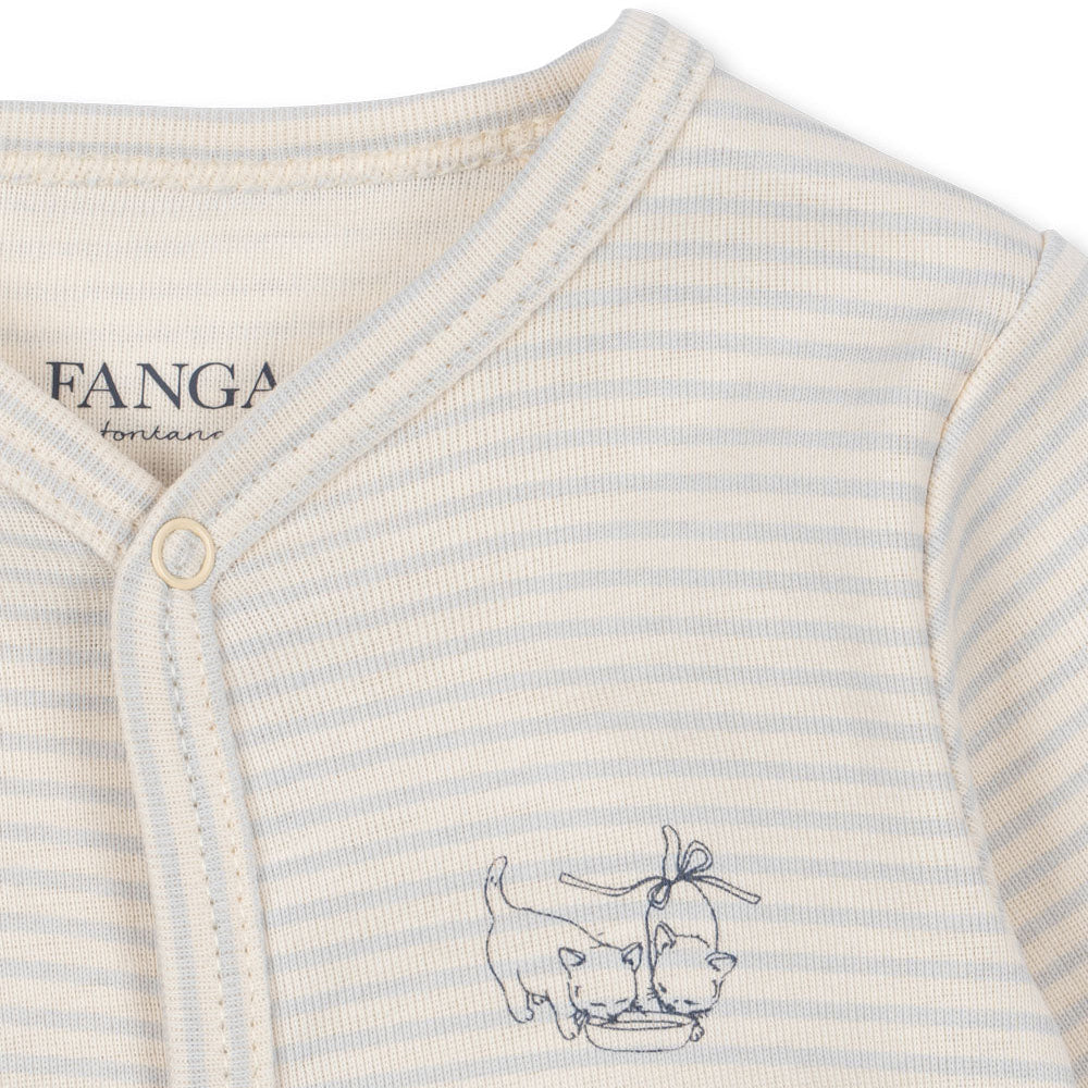 Gray Dawn Tea Stripe Jumpsuit