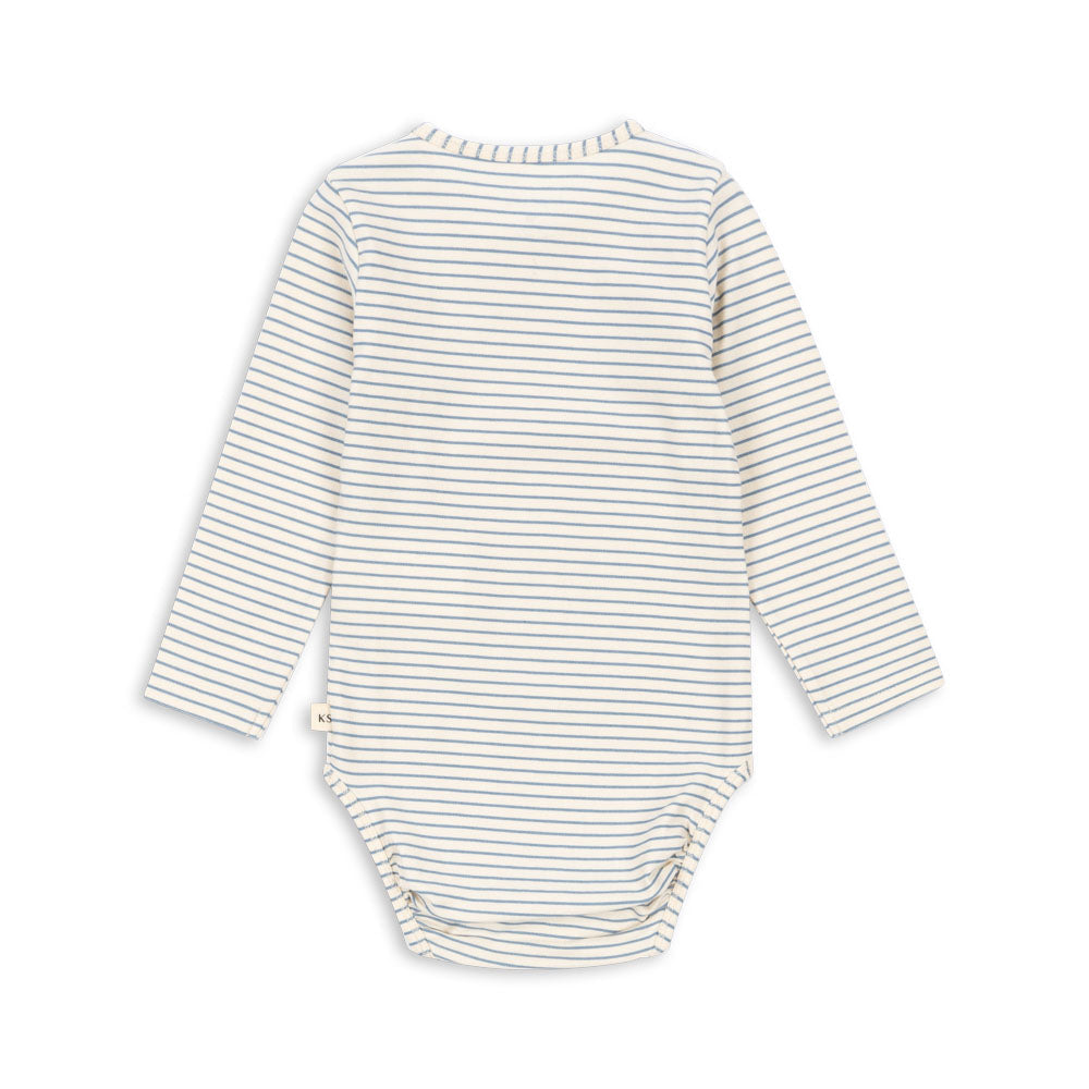 Lemon Stripe Blue Bodysuit