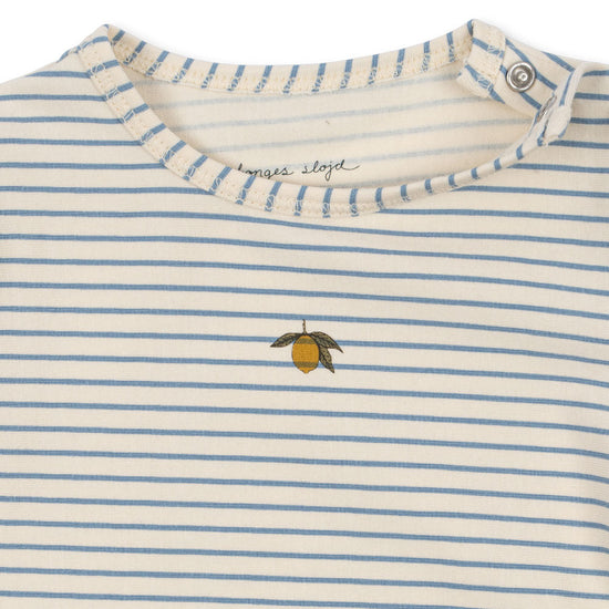 Lemon Stripe Blue Bodysuit
