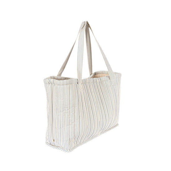 Molly Blue Stripe Quilted Bag