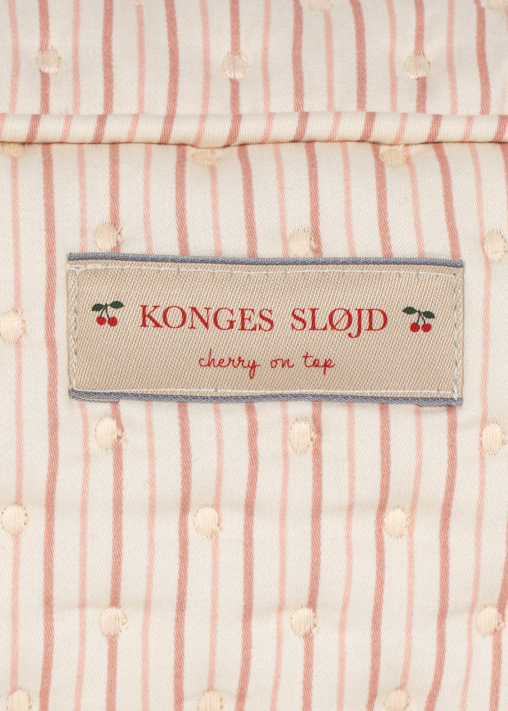 Small Quilted Pink Stripe Toiletry Bag