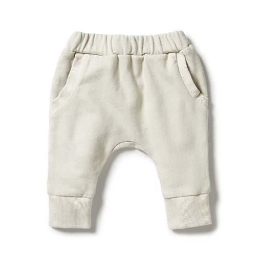 Organic French Terry Pants in Birch