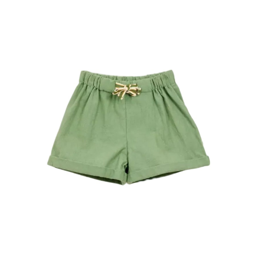 Kaki Rustic Cotton Shorts