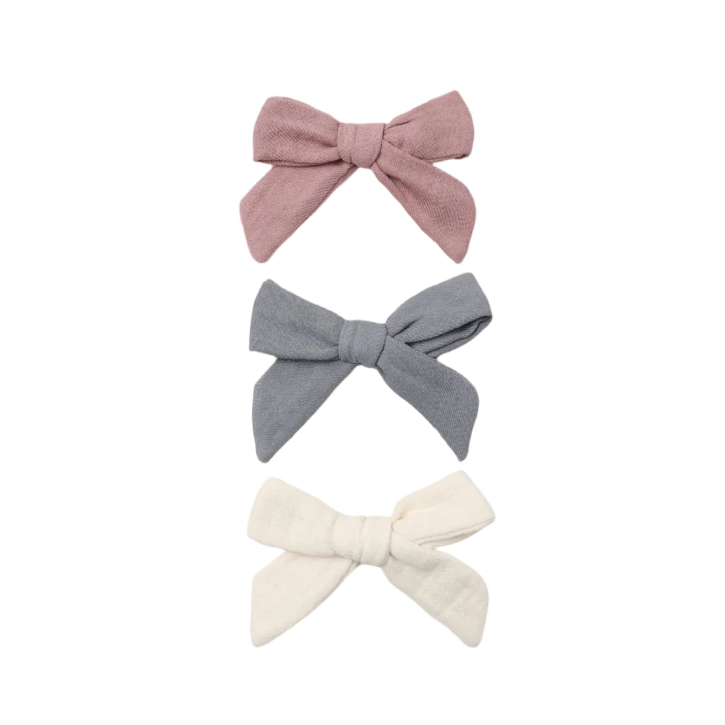 Mulberry, Slate & Cream Bow Trio