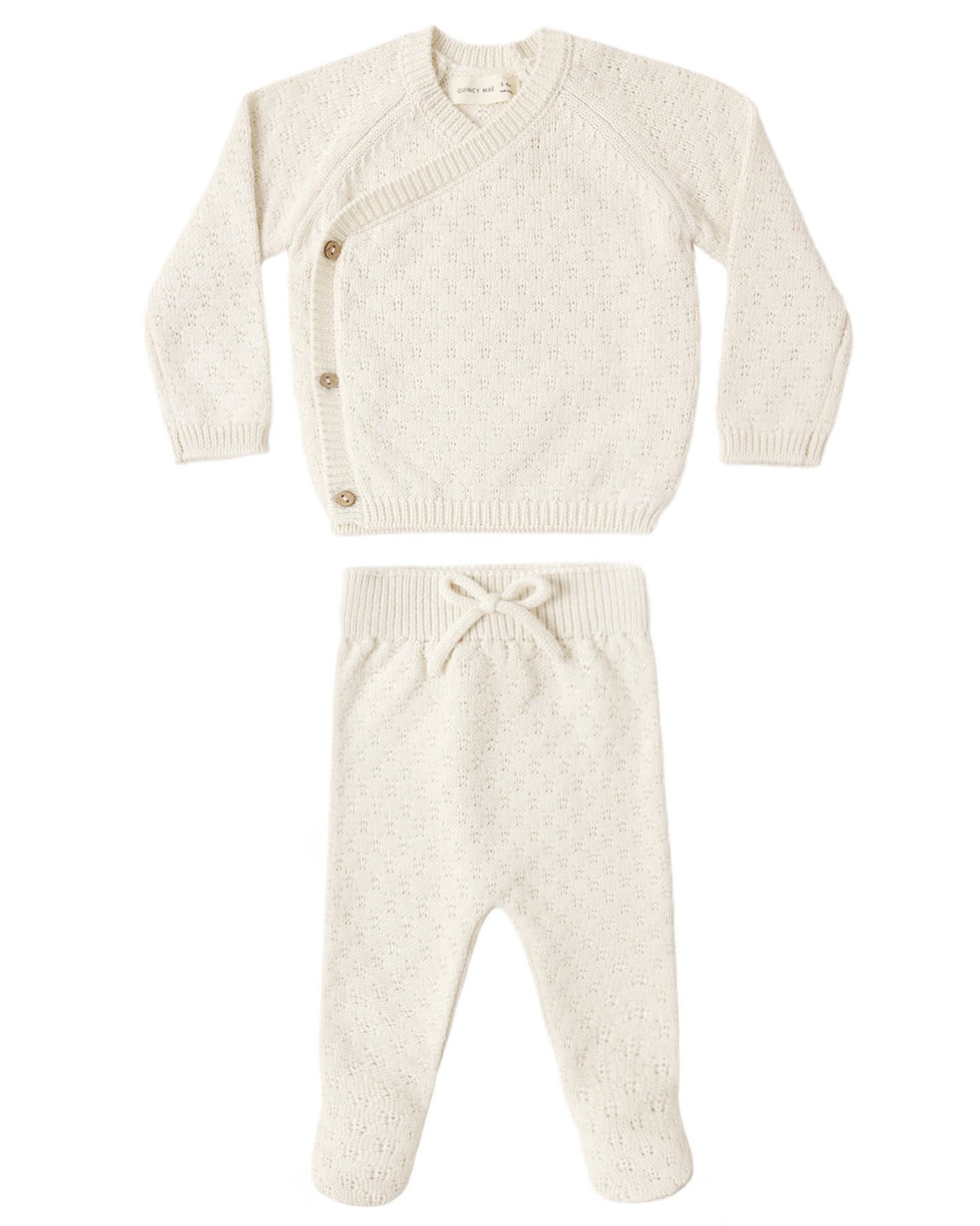 Cream Knit Sweater Set