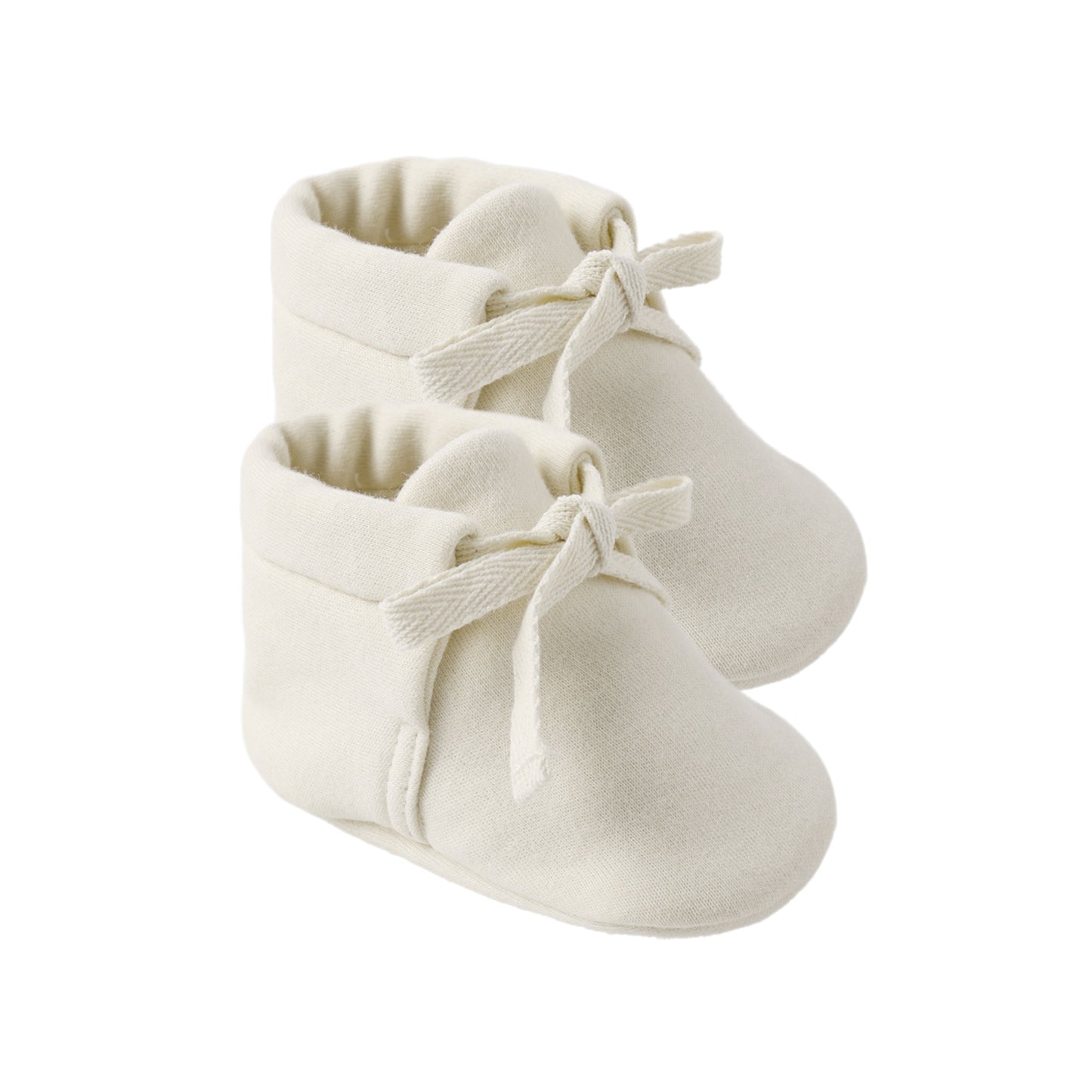 Cream Baby Booties