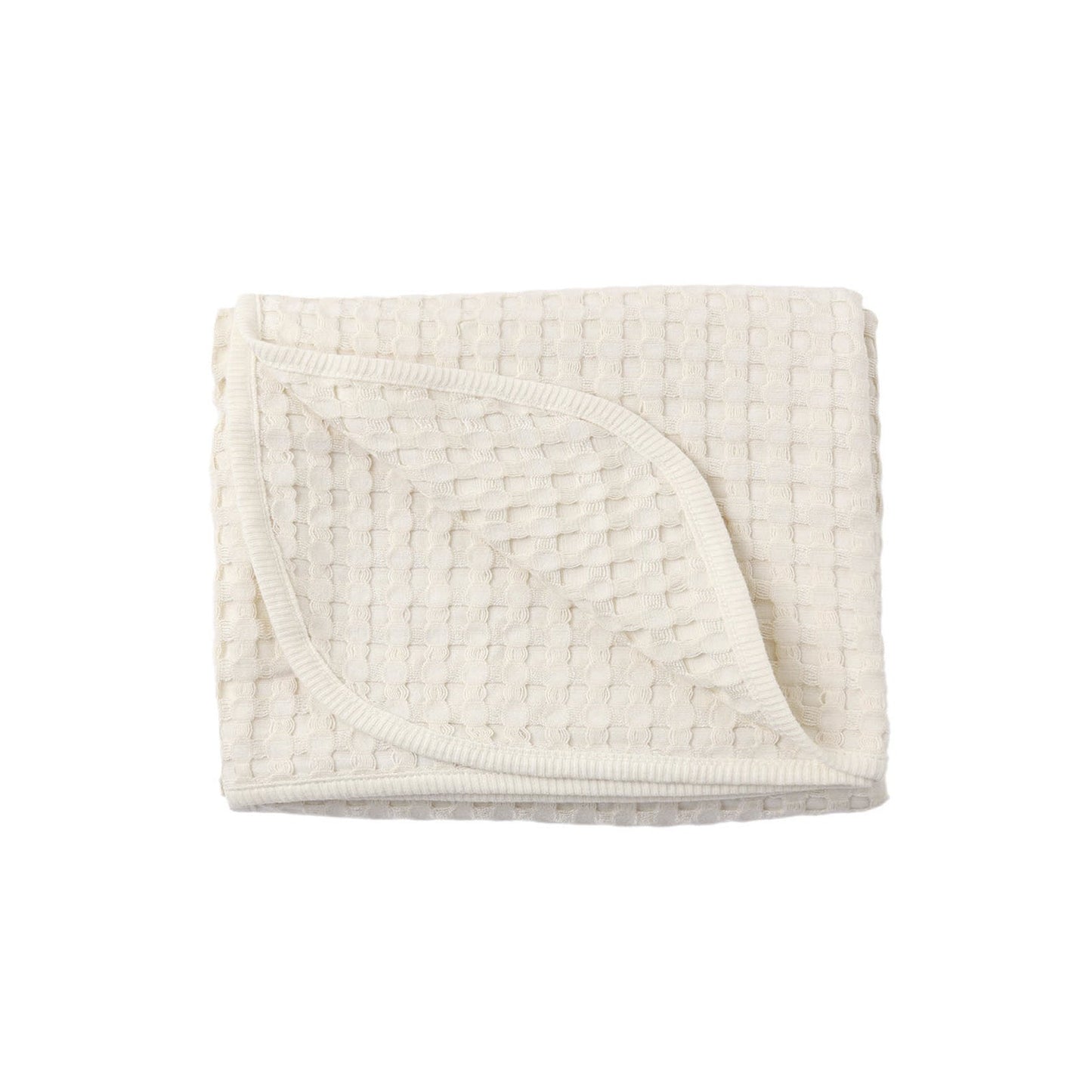 Waffle Baby Blanket in Cream