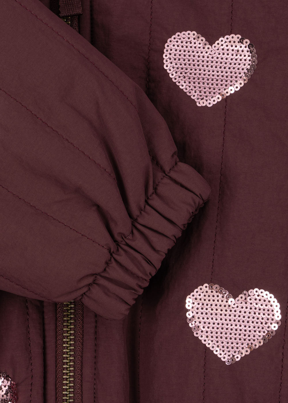 Plum Sparkle Juno Bomber Jacket