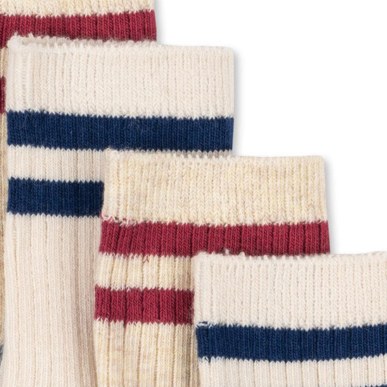 Multi Rib Striped Socks