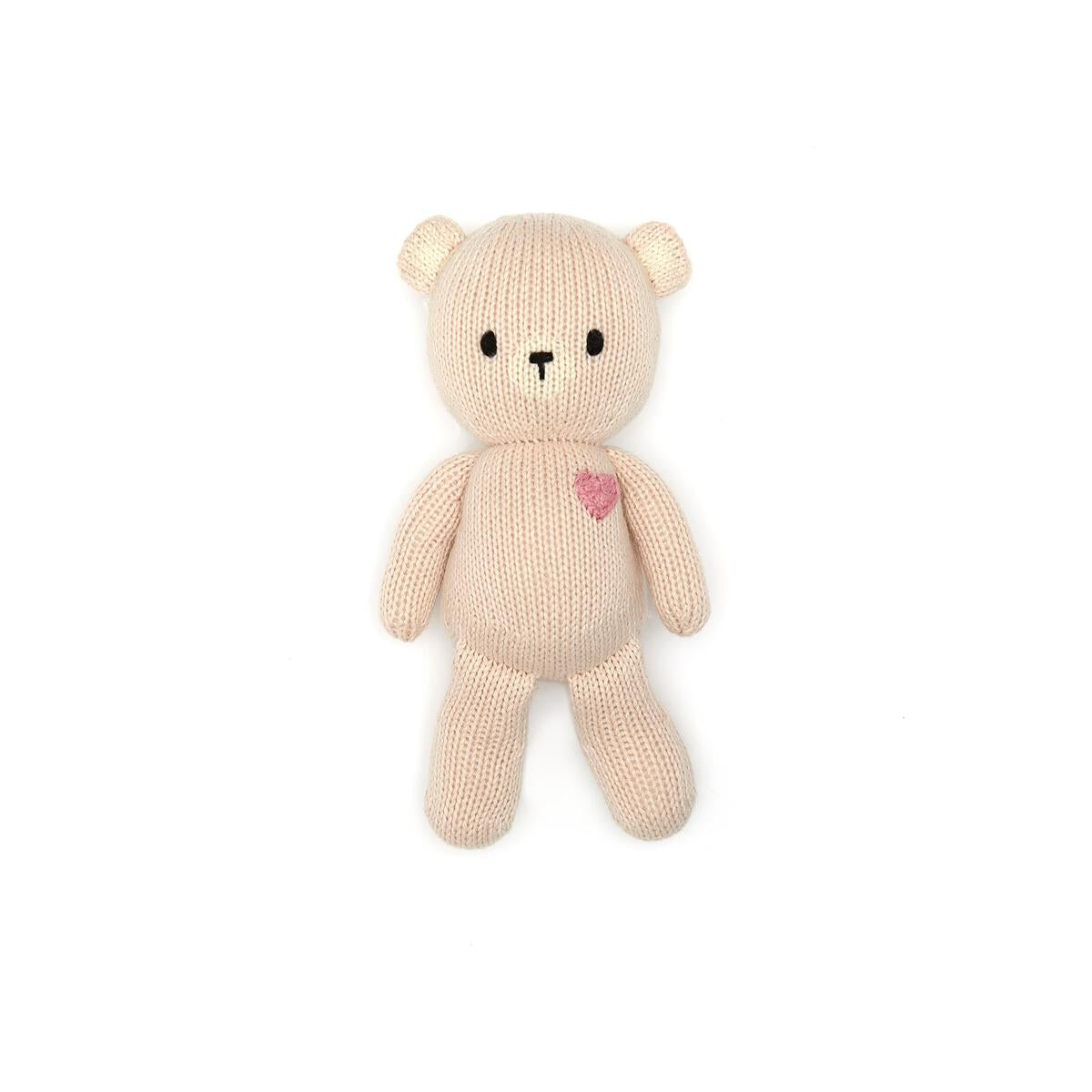 Baby Bear - Shell Pink with Strawberry Heart