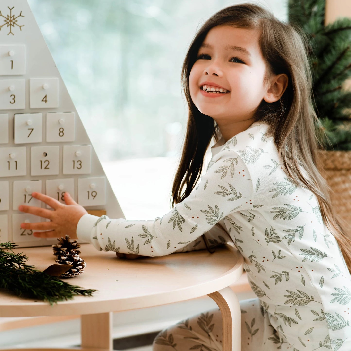 Laurel Leaves Holiday PJ Set