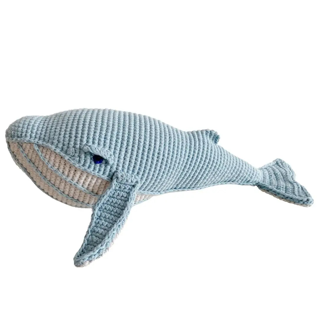 Load image into Gallery viewer, Mr. Whale Stuffed Toy in Ocean Blue
