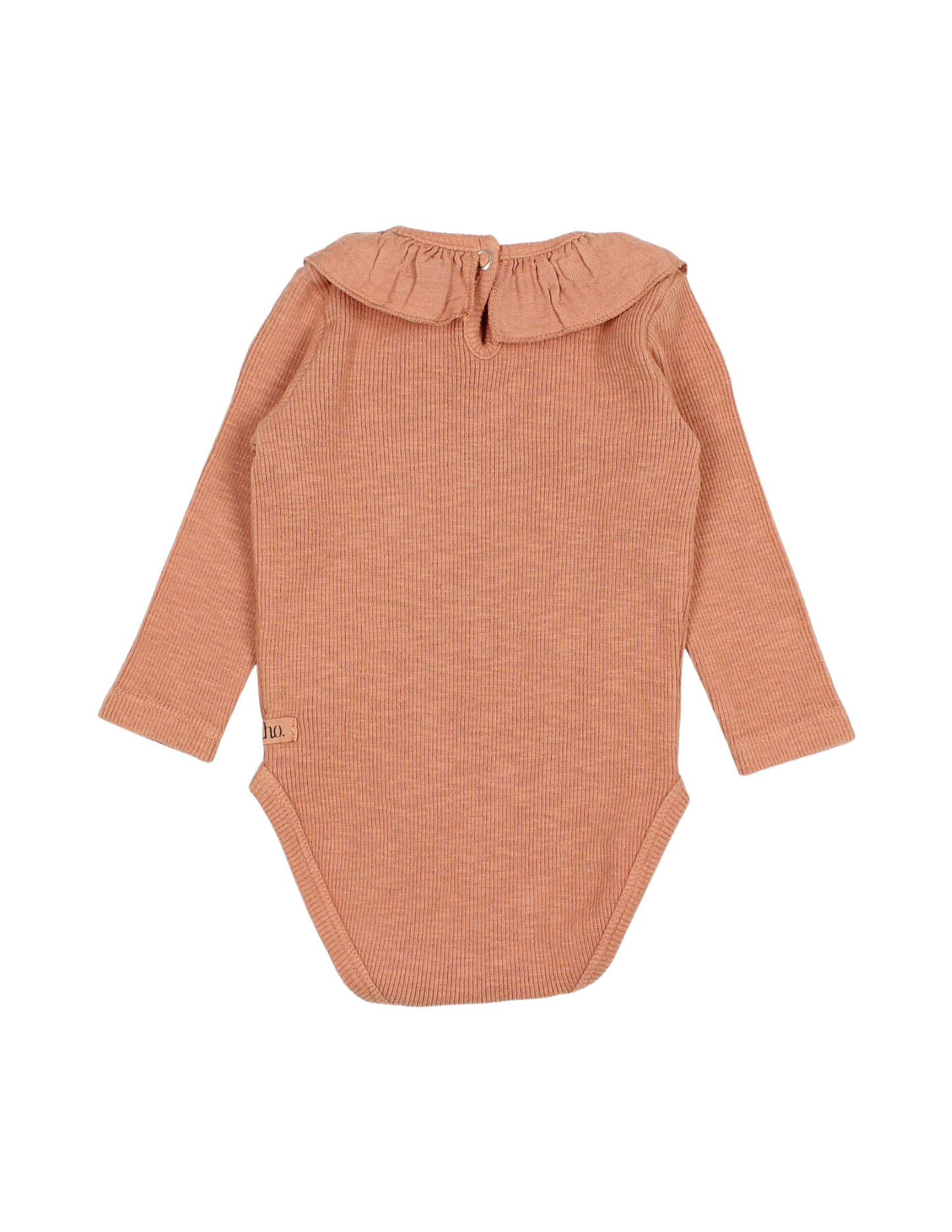 Rib Flamé Bodysuit in Hazel