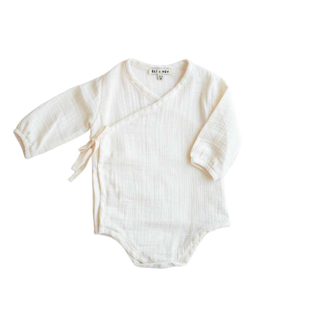 Cream Muslin Bodysuit