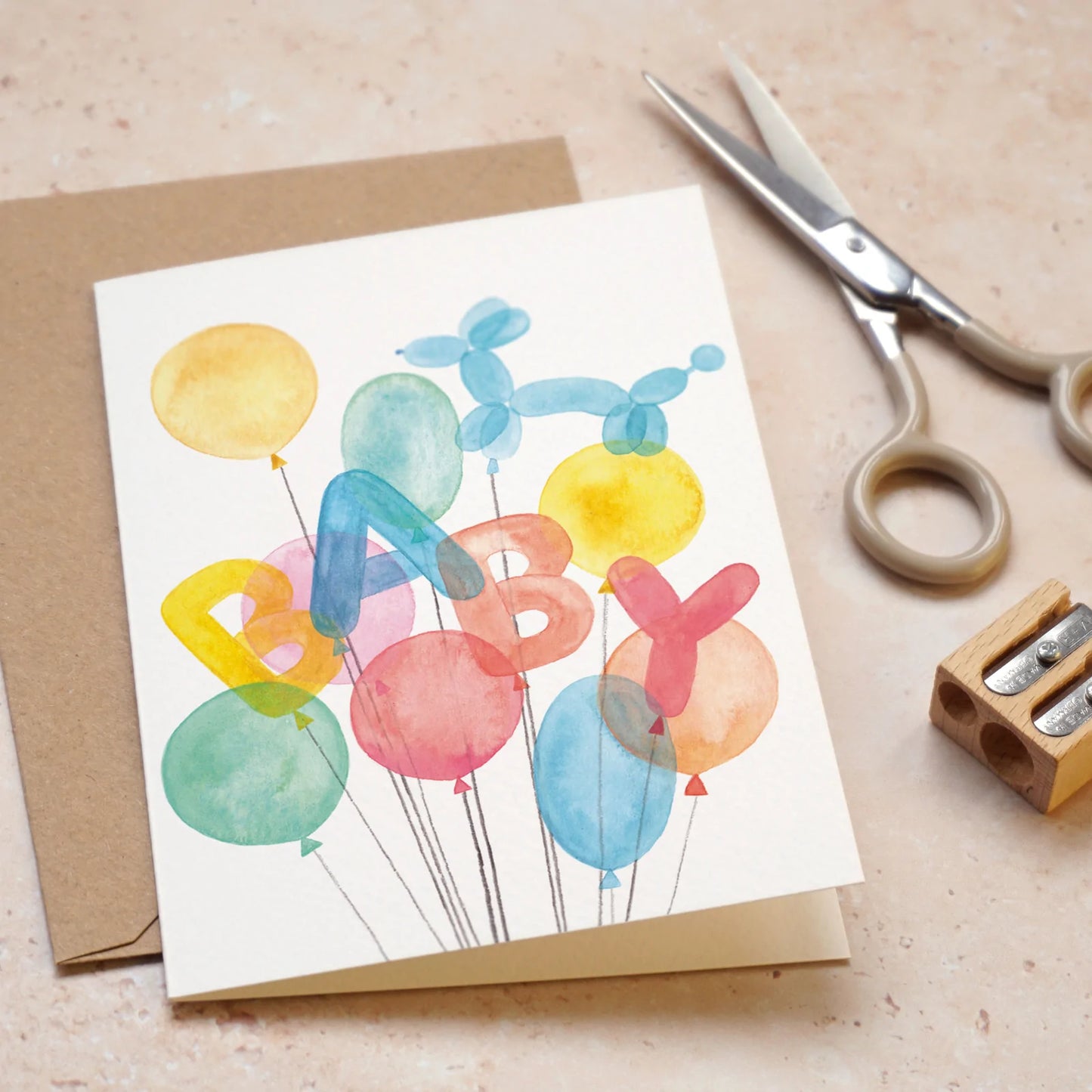 Load image into Gallery viewer, Baby Balloons Card
