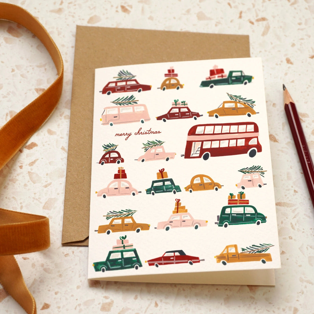 Festive Traffic Jam Card