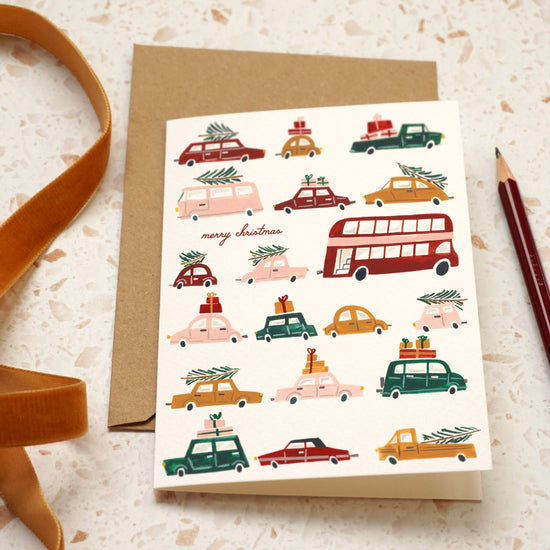 Festive Traffic Jam Card