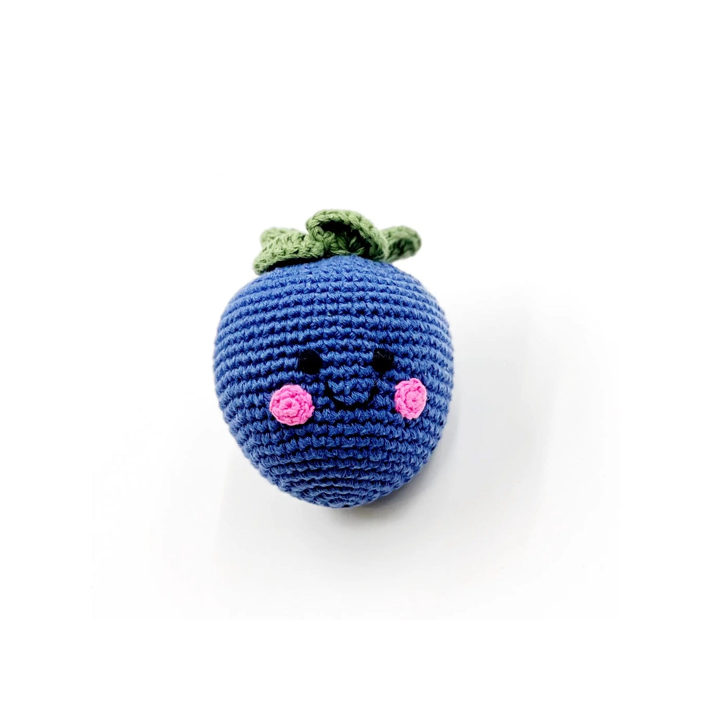 Knit Blueberry Rattle