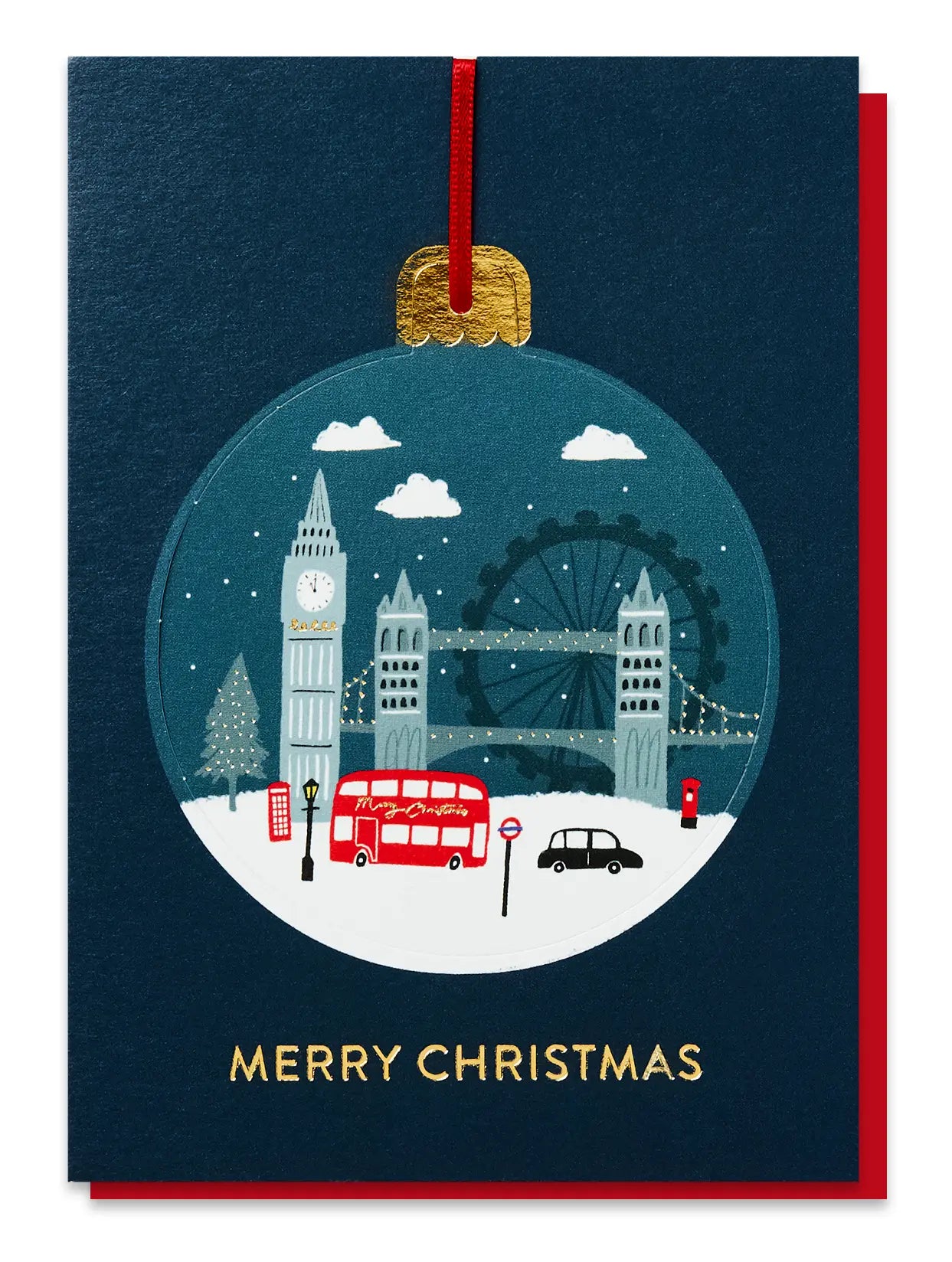 Christmas in London Bauble Card