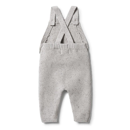 Load image into Gallery viewer, Glacier Grey Fleck Knit Overall

