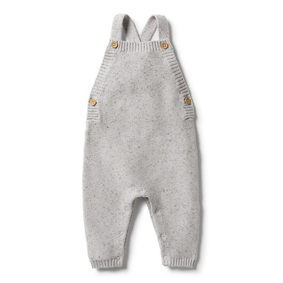 Load image into Gallery viewer, Glacier Grey Fleck Knit Overall
