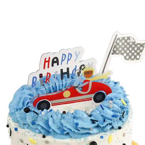 Load image into Gallery viewer, Little Racer Cake Topper
