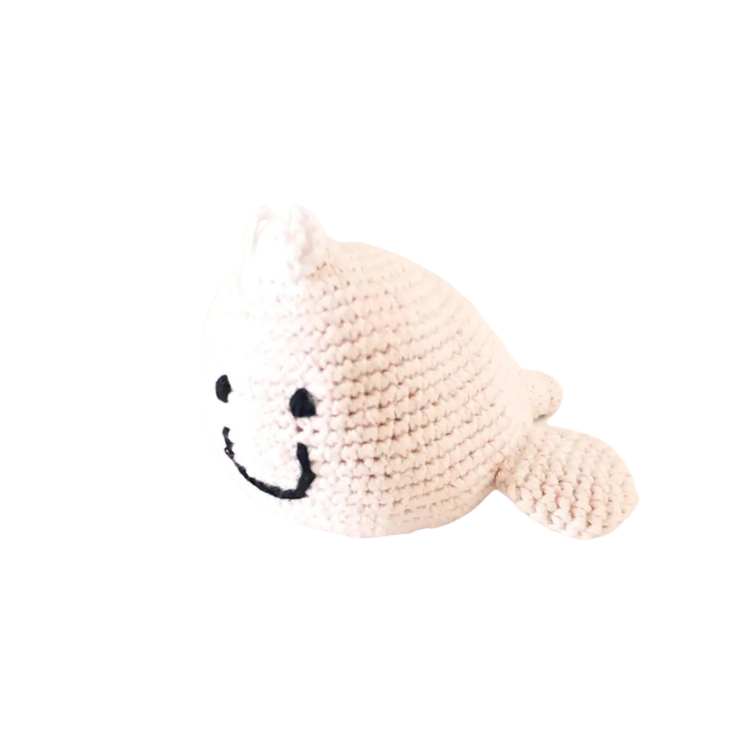 Knit Whale Rattle