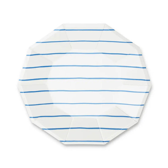 Load image into Gallery viewer, Frenchie Striped Cobalt Plates - Small
