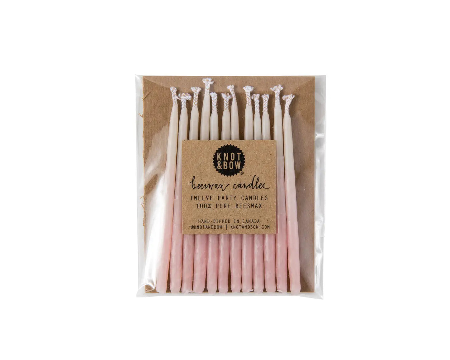 Pink Ombre Beeswax Candles